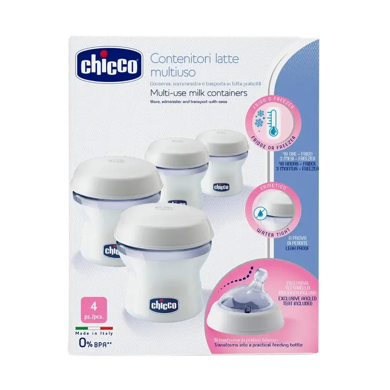 Chicco Contenitori per latte materno 4 pz.