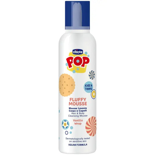 Chicco Pop Schiuma Corpo/Capelli Vaniglia 200 Ml
