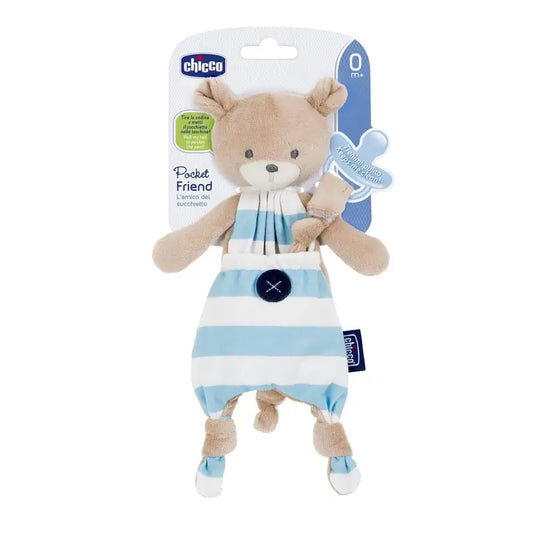 Chicco Ciuccio Amico Tascabile Orsetto Blu