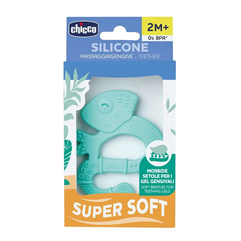 Chicco Super Soft Iguana Teether 2M+ Blu