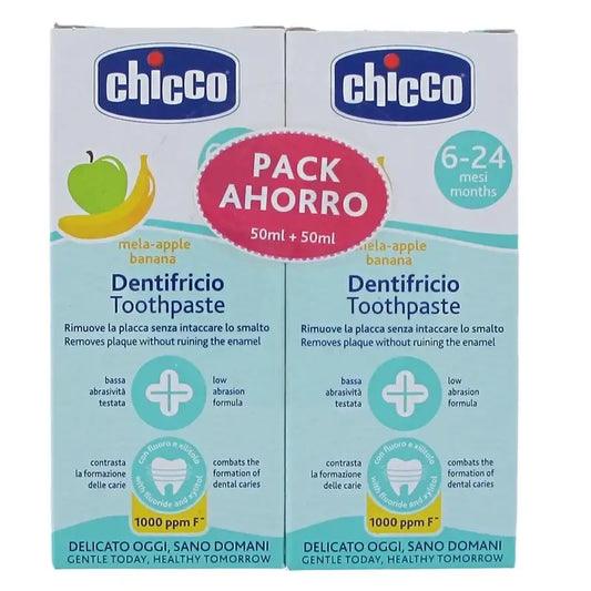 Chicco Bipack Dentifricio Banana / Mela