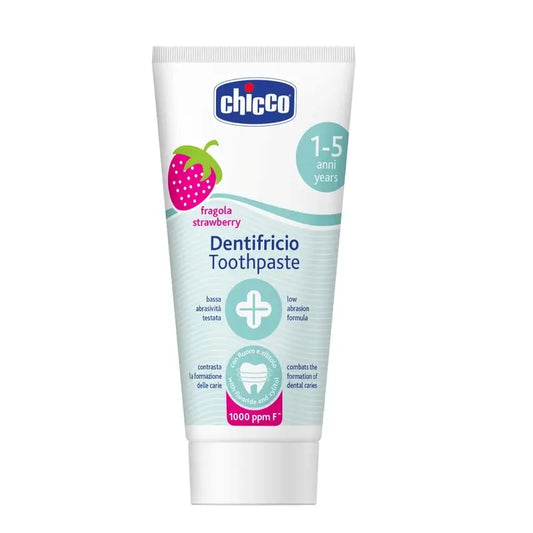 Chicco Dentifricio al fluoro alla fragola 50Ml 12M+