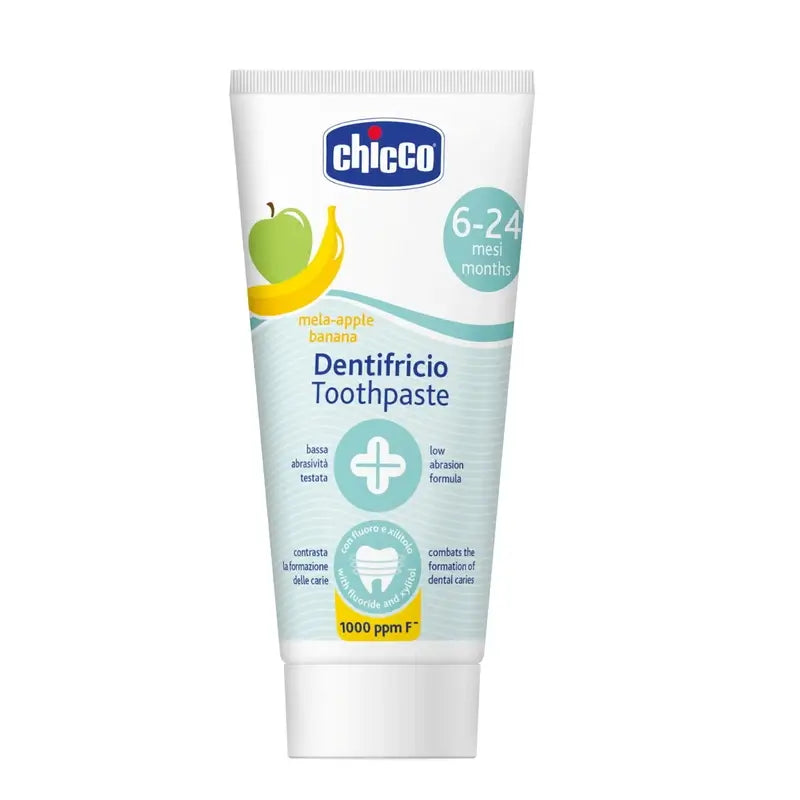 Chicco Dentifricio Mela e Banana 6-24M Fluoruro