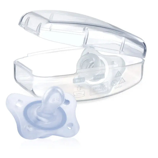 Chicco Physioform Ciuccio Minisoft Blu 0-2M 2 Unità