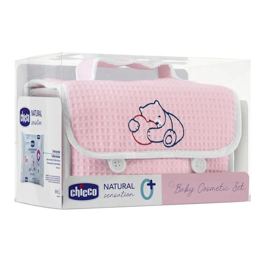 Chicco Set regalo Natural Sensation Piqué Marsupio Rosa