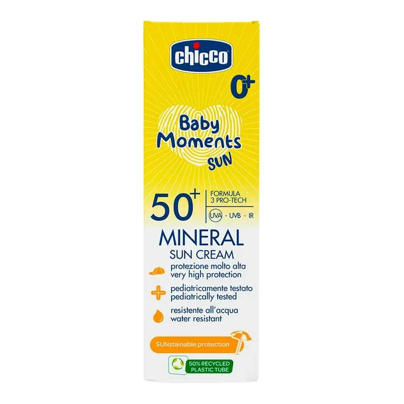 Chicco Crema Solare Minerale Spf 50+ , 75 ml