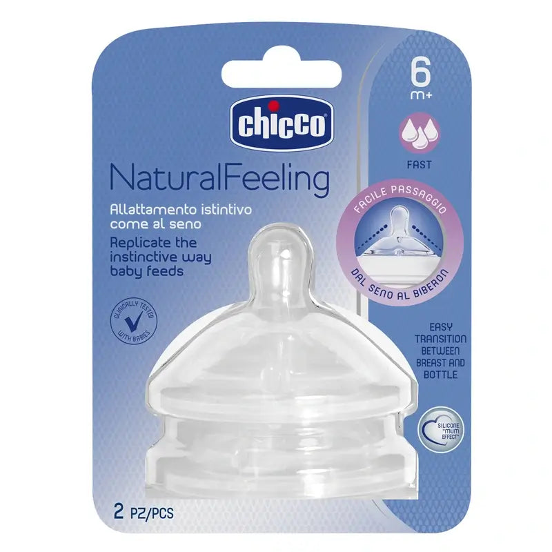 Chicco Naturalfeeling Tettarella Naturalfeeling Rapid Flow 2 Unità 4 M+