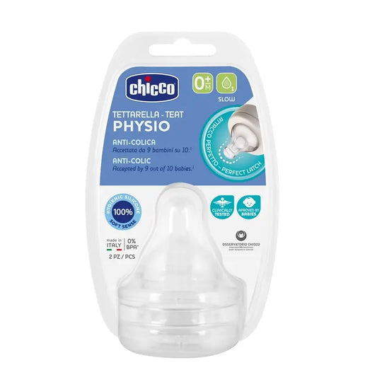 Chicco Physio Tettarella a flusso lento 2 unità 0M+
