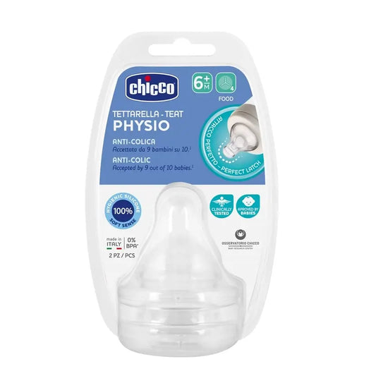 Chicco Physio Teat 6 +M 2 unità