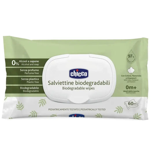Chicco Salviette Biodegradabili 60 Unità