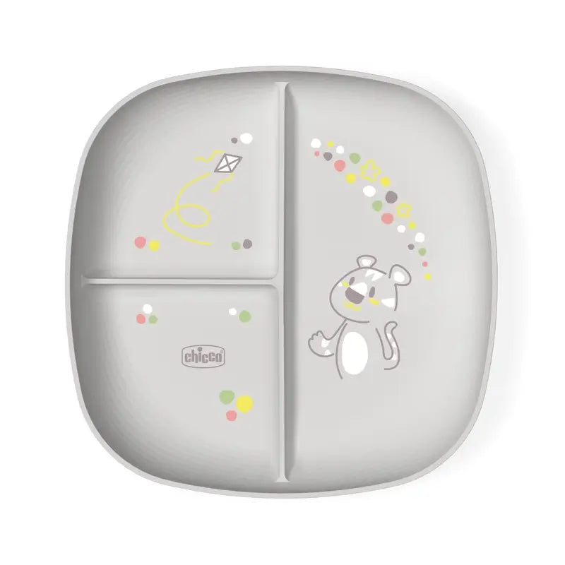Chicco Piatto con scomparti 12M+ Grigio