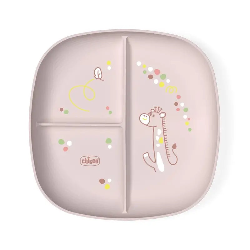 Chicco Piatto con scomparti 12M+ Rosa