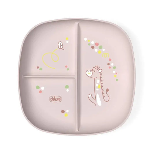 Chicco Piatto con scomparti 12M+ Rosa