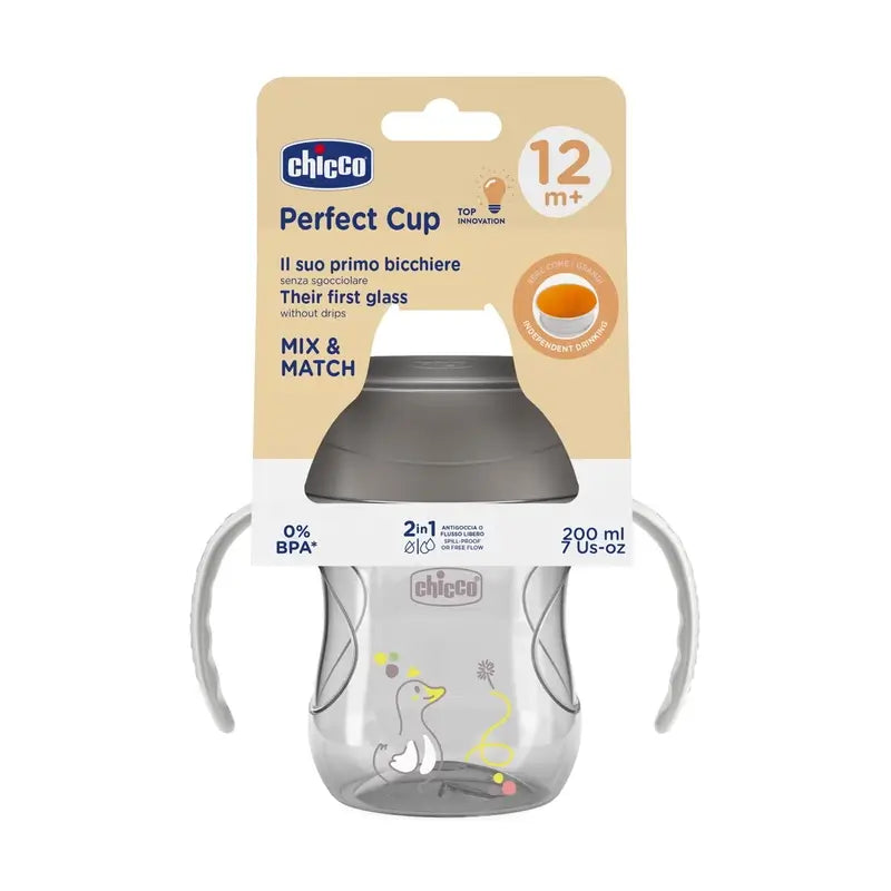 Chicco Perfect5 360 Cup 12M+ Grigio 200Ml