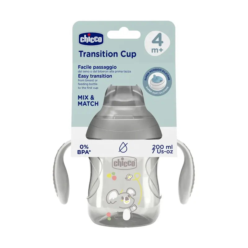 Chicco Transition Cup 4M+ Grigio 200Ml