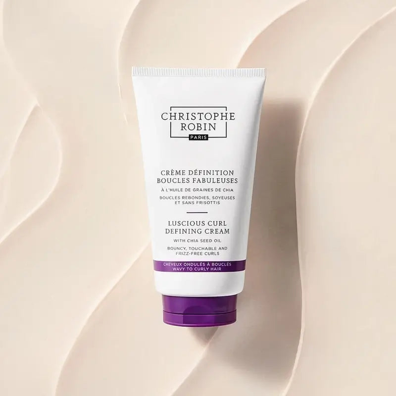 Christophe Robin Crema Definitrice di Ricci con Olio di Semi di Chia (Capelli Mossi e Ricci) , 150 ml