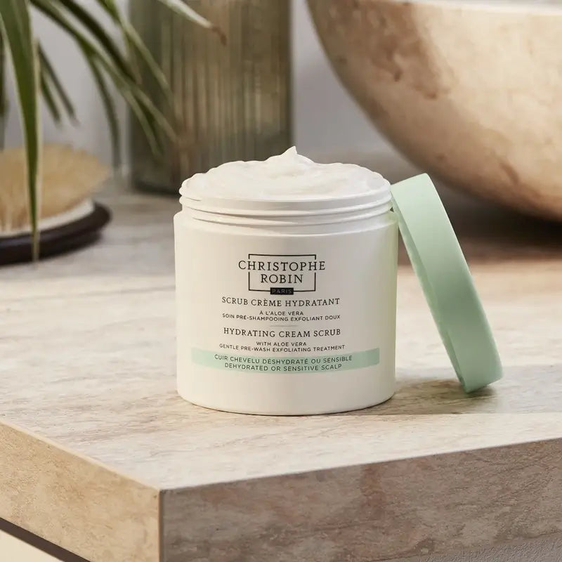 Christophe Robin Crema esfoliante idratante con aloe vera , 250 ml