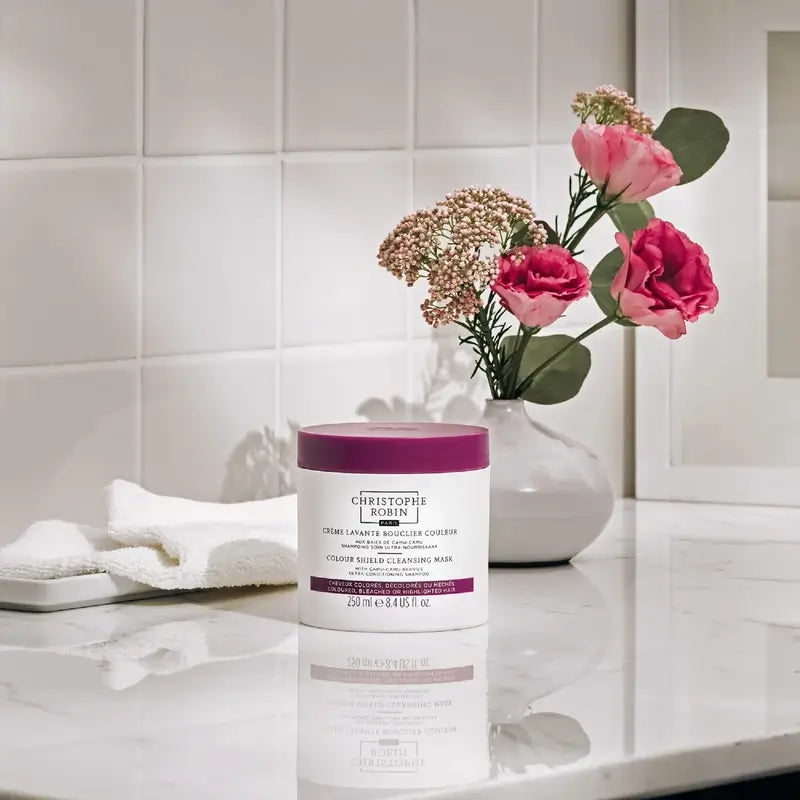 Christophe Robin Maschera purificante alle bacche di Camu-Camu per capelli colorati , 250 ml