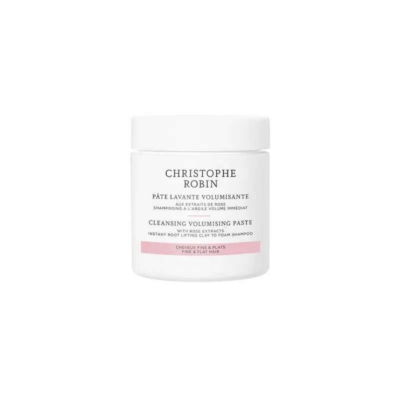 Christophe Robin Pure Pasta detergente volumizzante con estratti di rosa - Formato viaggio, 75 ml