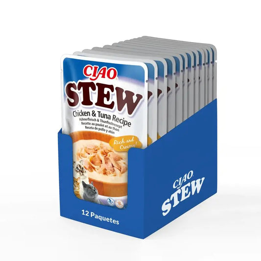 Churu Cat Spezzatino di pollo e tonno Display 12x40gr