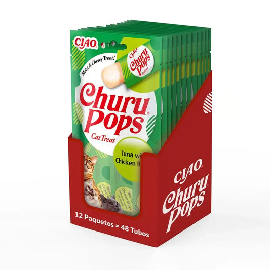 Churu Cat Pops Tonno Pollo Ricetta Display 12X60Gr