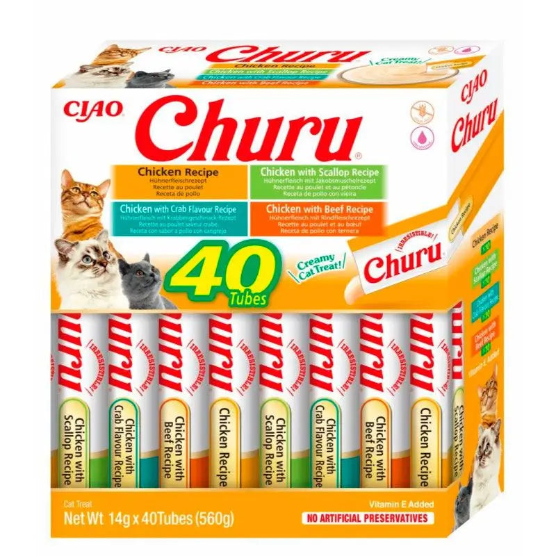 Gatti Churu Varietà di pollo 40x14Gr