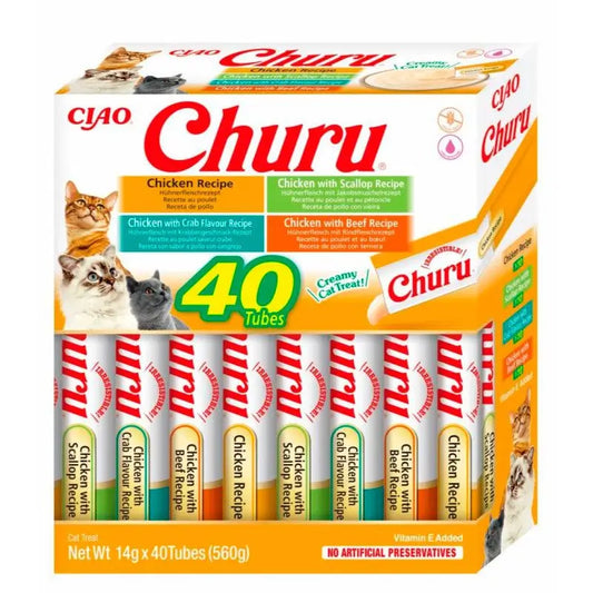 Gatti Churu Varietà di pollo 40x14Gr