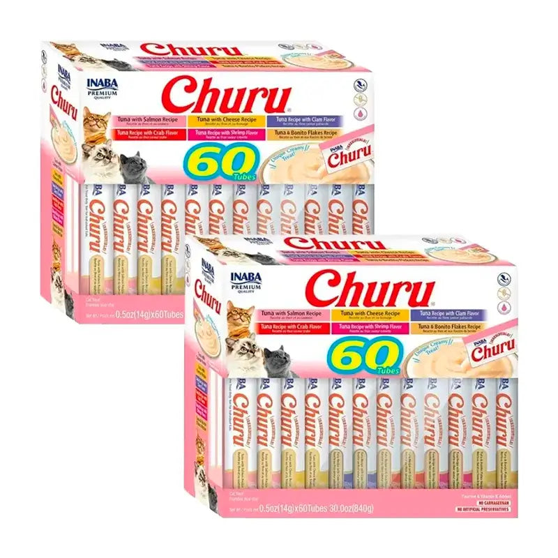 Varietà di tonno Churu Cats, Confezione 2 x 60X14Gr