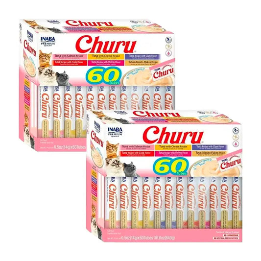 Varietà di tonno Churu Cats, Confezione 2 x 60X14Gr
