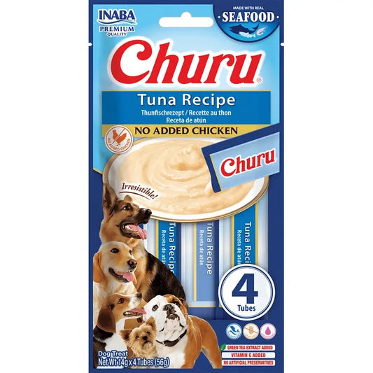 Churu Creamy Dog Snack – Tuna Flavour, 12 x 56 g