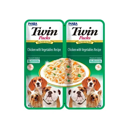 Churu Twin Packs Wet Dog Food: Chicken with Vegetable Broth, 12 x 80 g