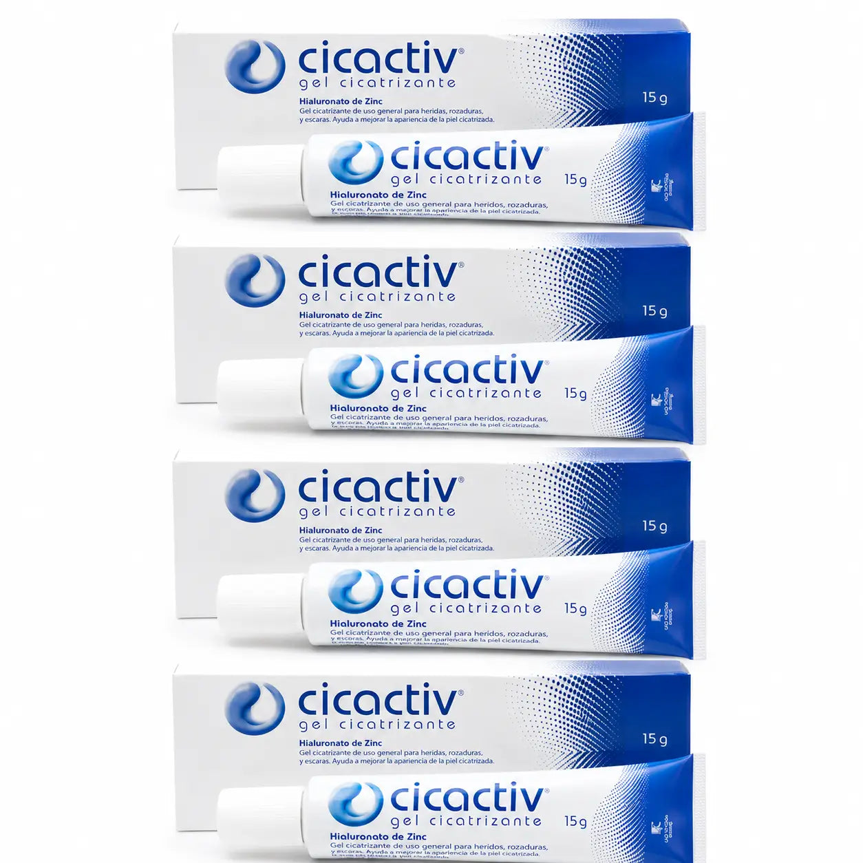 Cicactiv Gel cicatrizzante 15 g, confezione da 4