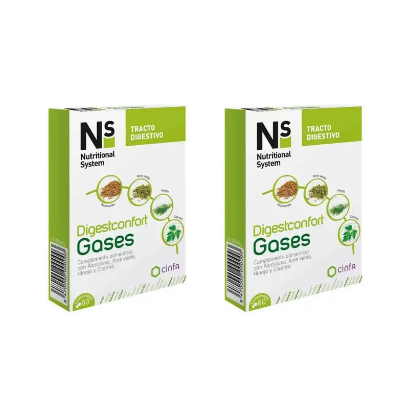 Cinfa Ns Digestconfort Gas, 2X60 Compresse