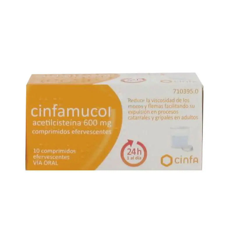 Cinfamucol 600 mg 10 Compresse Effervescenti