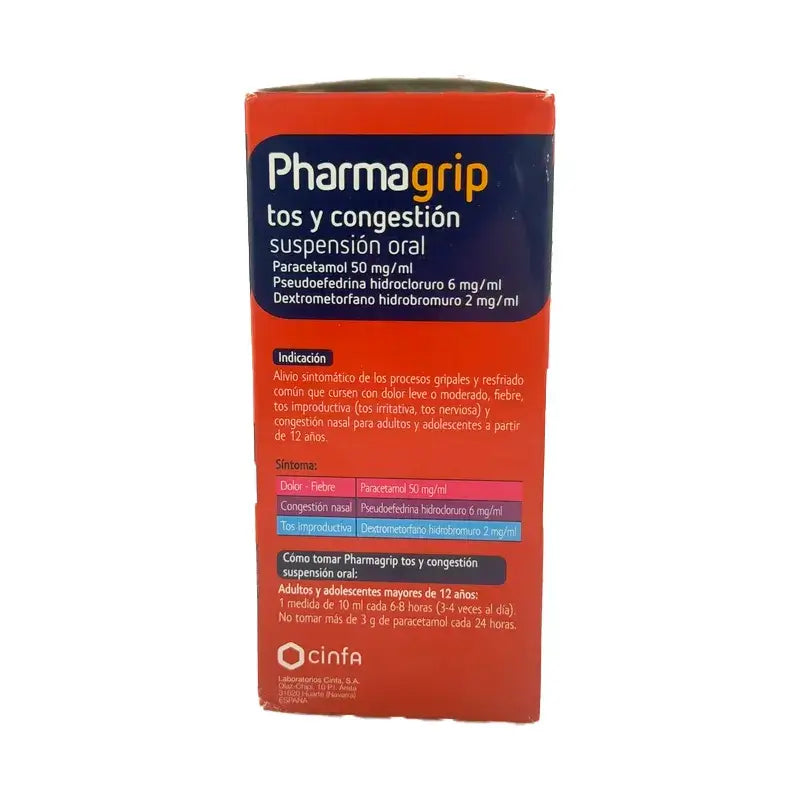 Pharmagrip Tosse e Congestione Sospensione orale , 125 ml