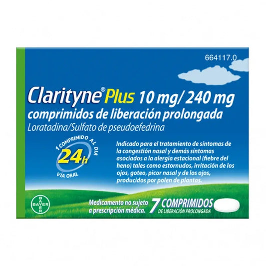 Clarityne Plus 10 mg/240 mg 7 Compresse