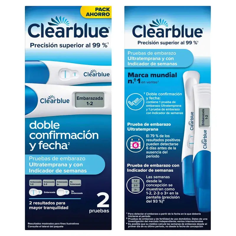 Clearblue Ultra Test di gravidanza precoce con doppia verifica, 2 test