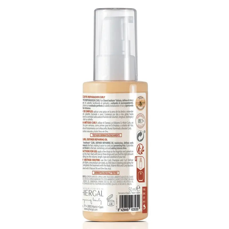 Istituto Clearé Capelli Ricci Metodo Ricci Olio Idratante 50 Ml