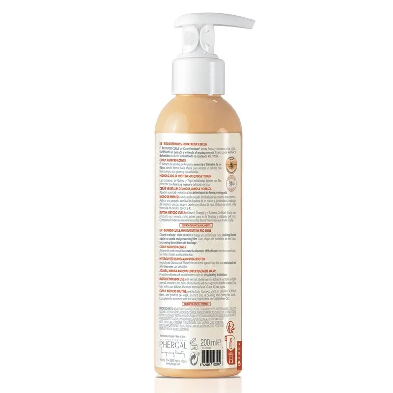 Clearé Institute Booster Metodo Styling Capelli Ricci Crema Styling Capelli Ricci 200 Ml