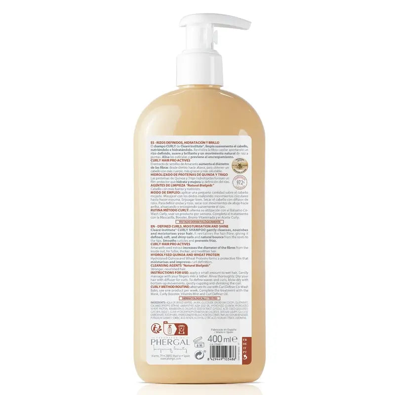 Clearé Institute Capelli Ricci Metodo Shampoo Ricci 400 Ml