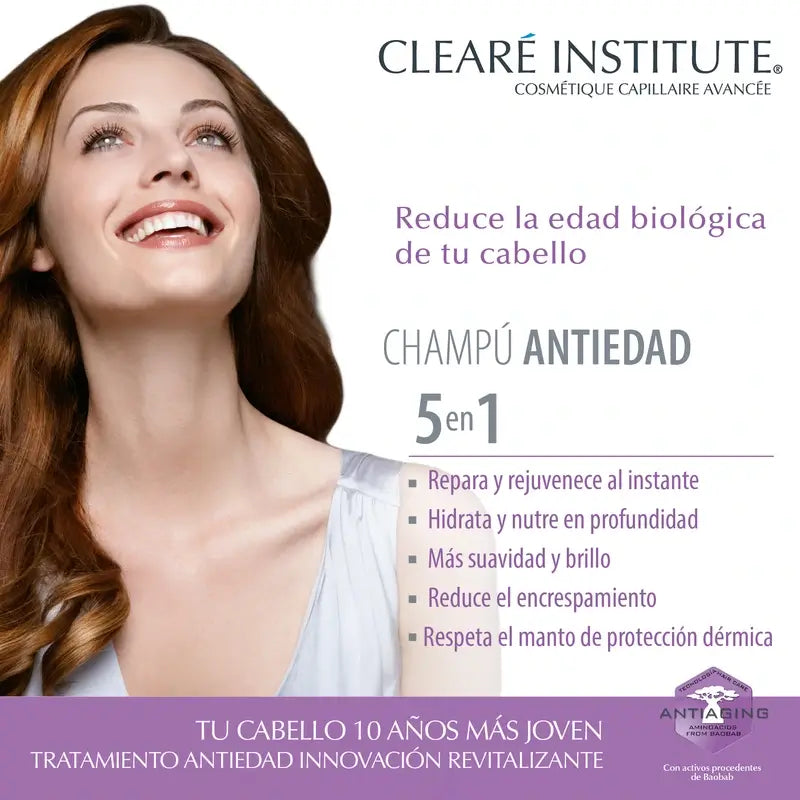 Clearé Institute Shampoo Ridensificante Anti-Età 400 Ml.