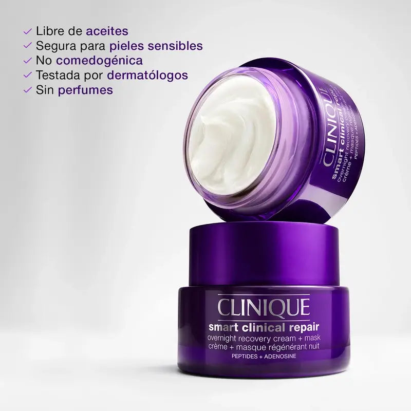 Clinique Smart Clinical Repair Cream Maschera da notte anti-età, 50 ml