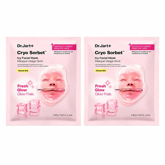 Dr. Jart+ Cryo Sorbet Icy Maschera per il viso, confezione da 2