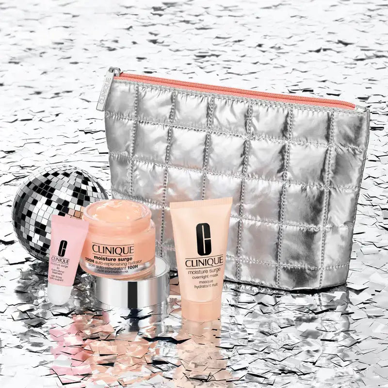 Clinique Moisture Surge 100H Set regalo natalizio in edizione limitata + 2 regali