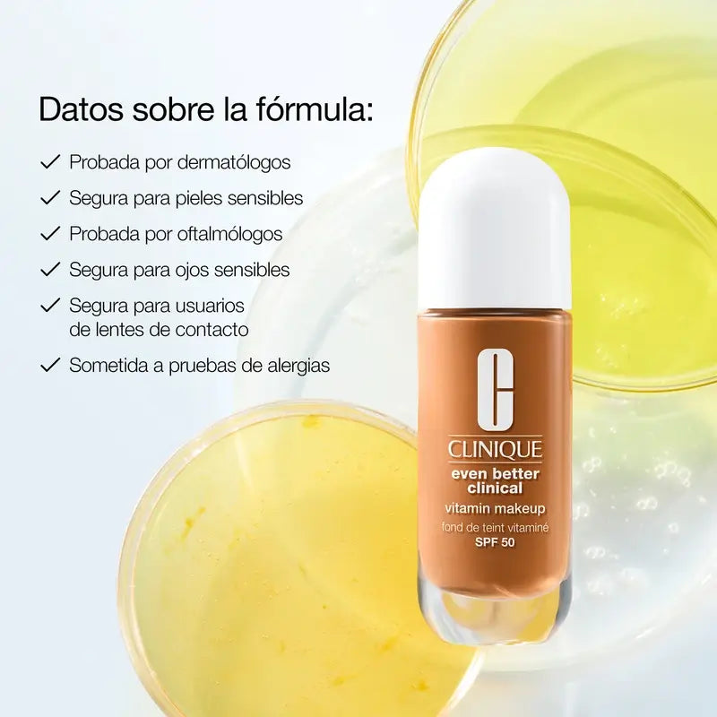 Clinique Even Better Vitamin Makeup Fondotinta Spf50 Light Medium Cool 1, 30 ml