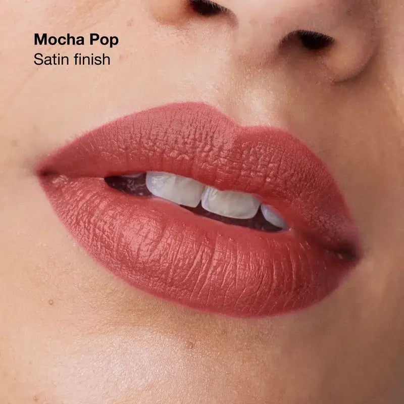 Clinique Pop Longwear Satin Mocha Pop Lipstick, 3,9 grammi