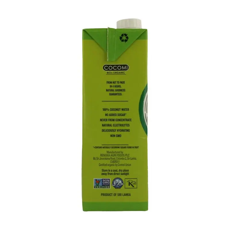 Cocomi Acqua di cocco naturale Bio , 1 litro