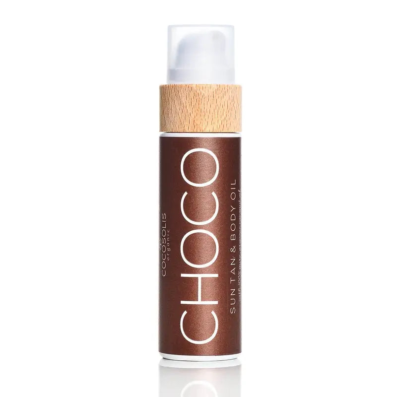 Olio abbronzante e per il corpo Cocosolis Choco , 110 ml