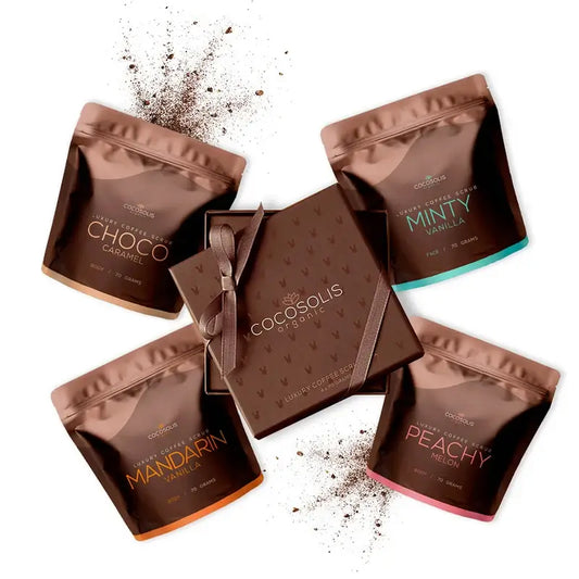 Cocosolis Luxury Coffee Scrub Box , 4 x 70 grammi