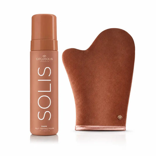 Cocosolis Solis Schiuma autoabbronzante Dark 200 ml + Guanto autoabbronzante Premium, 1 confezione